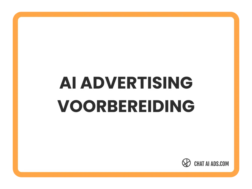 AI Advertising voorbereiden