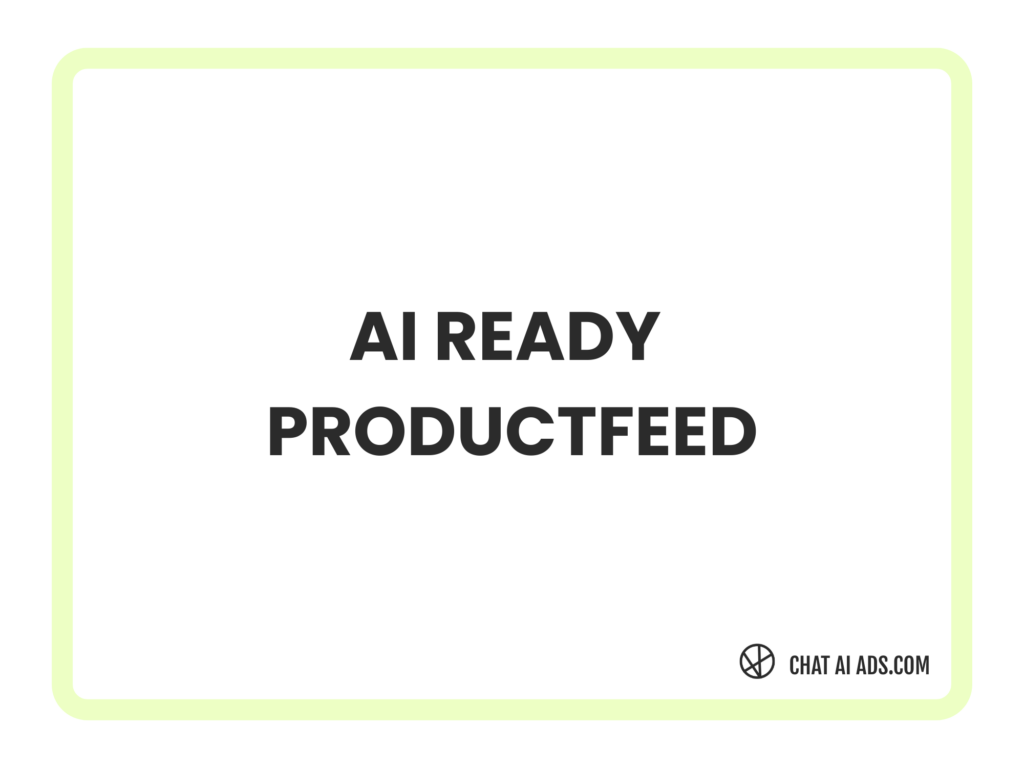 ai productfeed
