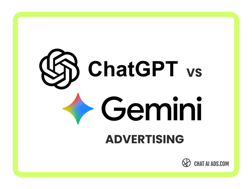 Gemini Ads vs ChatGPT ads